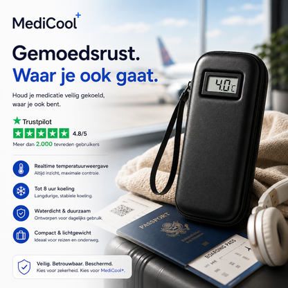 MediCool Medicatie Koeltas | Nooit meer twijfelen of je medicatie nog veilig gekoeld is