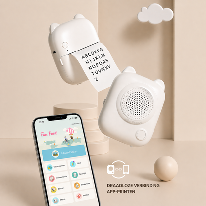 PrintPret Go - De mini printer die ideeën direct omzet in stickers, labels en creaties.