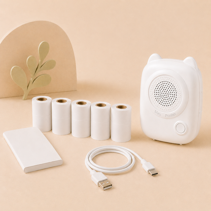 PrintPret Go - De mini printer die ideeën direct omzet in stickers, labels en creaties.