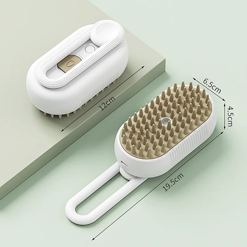 SteamGroom™ 3-in-1 Pet Steam Brush | Verwijder Katten- en Hondenhaar