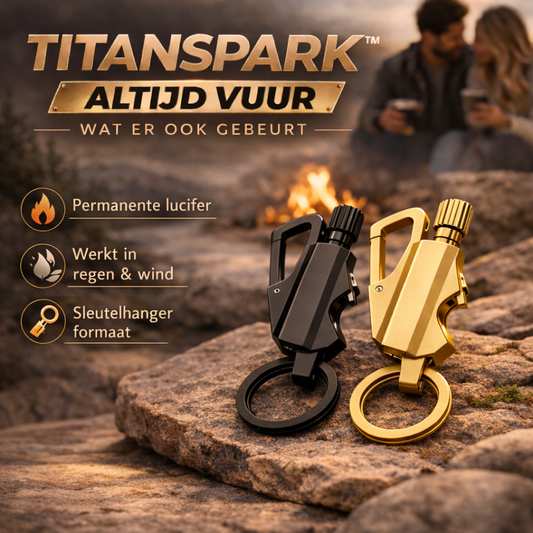 TitanSpark™ – Permanente Lucifer sleutelhanger | Altijd Vuur