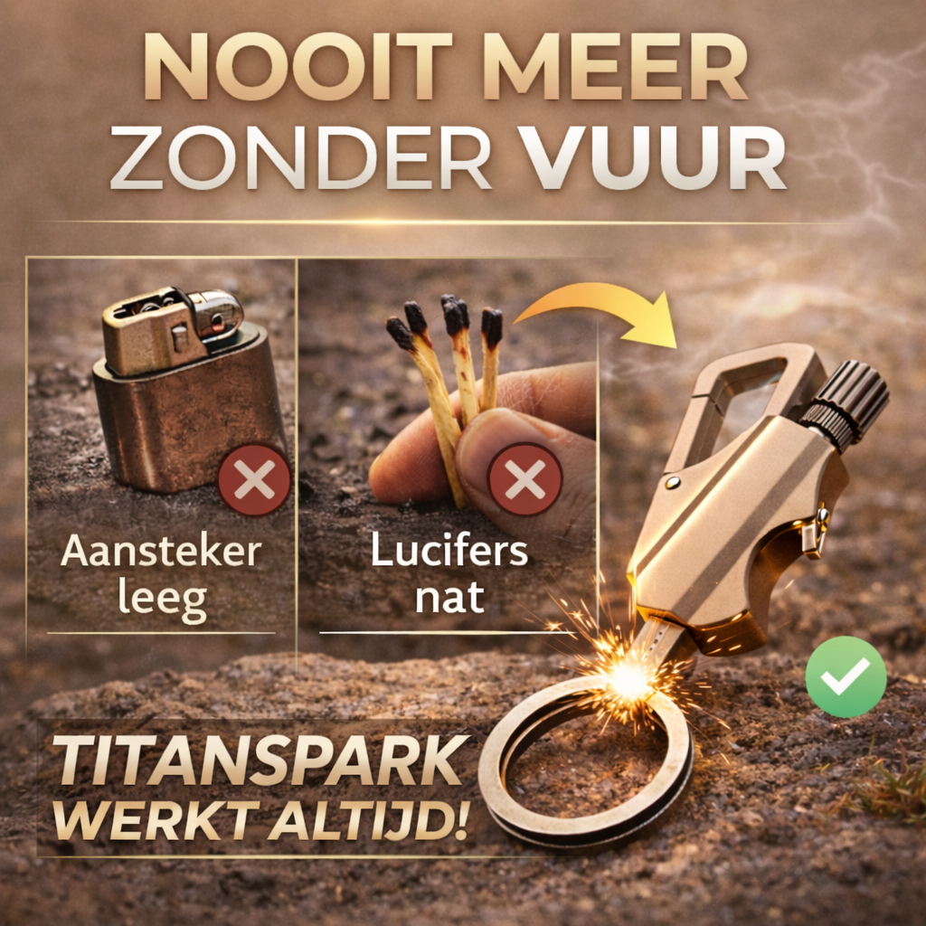 TitanSpark™ – Permanente Lucifer sleutelhanger | Altijd Vuur